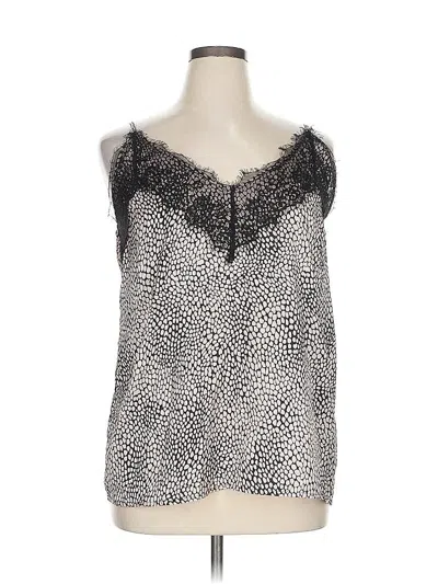 Pre-owned The Pyramid Collection Tank Top Silver Strapless Neckline Tops