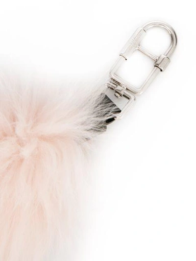 Shop Sonia Rykiel Fur Keyring - Pink