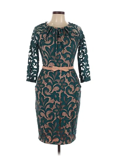 Pre-owned Eva Franco Cocktail Dress In Blue