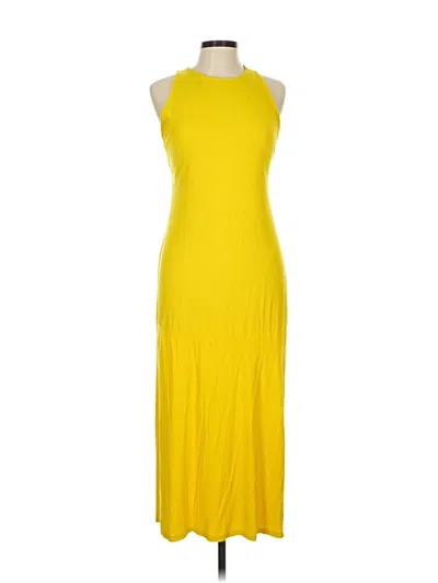 Pre-owned H&m Casual Dress In Yellow
