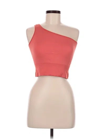 Pre-owned Athleta Sleeveless Top Orange One Shoulder Neckline Tops