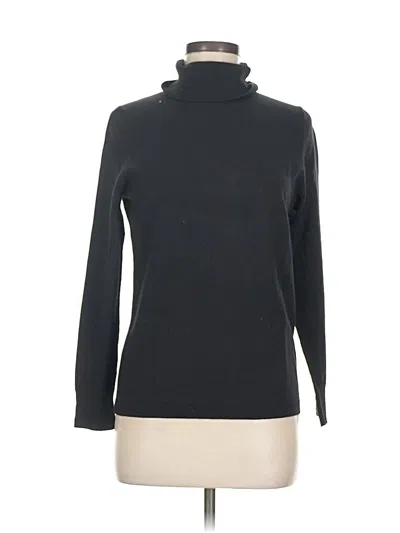 Pre-owned Talbots Turtleneck Sweater In Black