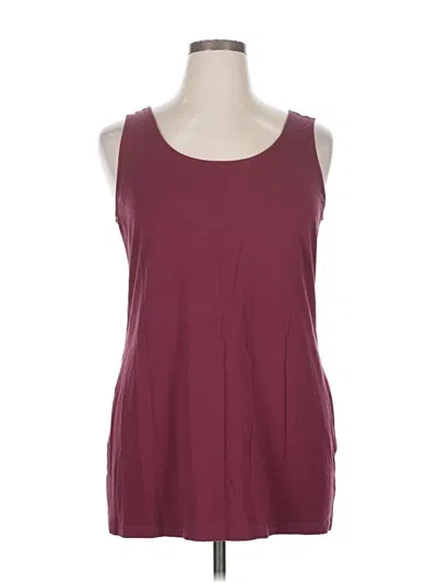 Pre-owned Soma Sleeveless T-shirt In Burgundy