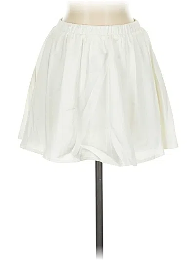 Pre-owned Mable Casual Skirt In White