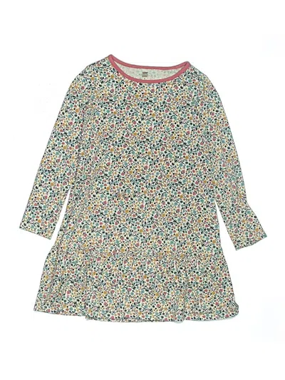 Pre-owned Tea Kids' Dress In White