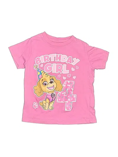 Pre-owned Paw Patrol Kids' Short Sleeve T-shirt In Pink