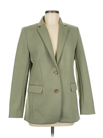 Pre-owned Ann Taylor Blazer Jacket In Green