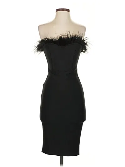 Pre-owned Unbranded Cocktail Dress In Black