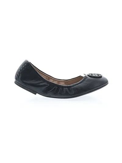 Pre-owned Tory Burch Flats In Black