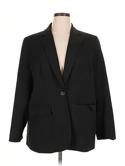 Pre-owned Jones New York Collection Blazer Jacket In Black