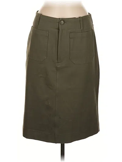 Pre-owned Maeve By Anthropologie Casual Skirt In Green