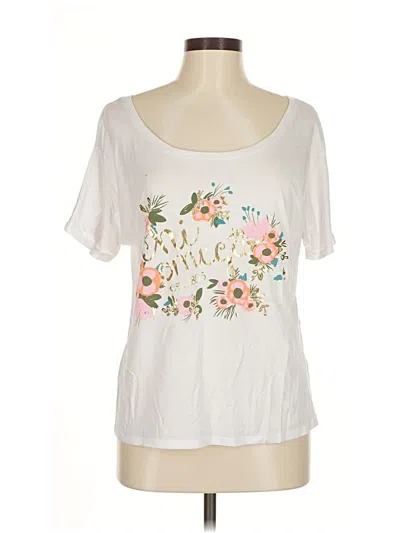 Pre-owned Bella Short Sleeve T-shirt In White