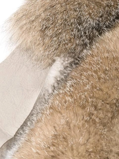 Shop 32 Paradis Sprung Frères Fox Fur And Shearling Scarf In Neutrals