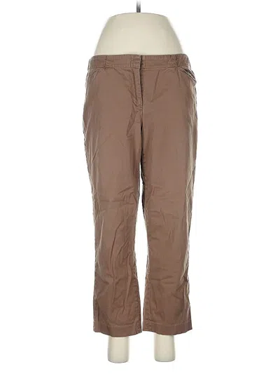 Pre-owned Jjill Casual Pants In Brown