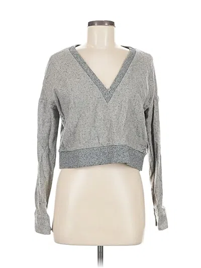 Pre-owned Derek Lam 10 Crosby Pullover Sweater In Gray