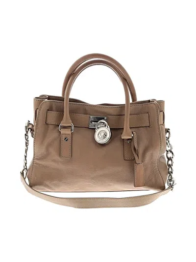 Pre-owned Michael Michael Kors Leather Satchel In Brown