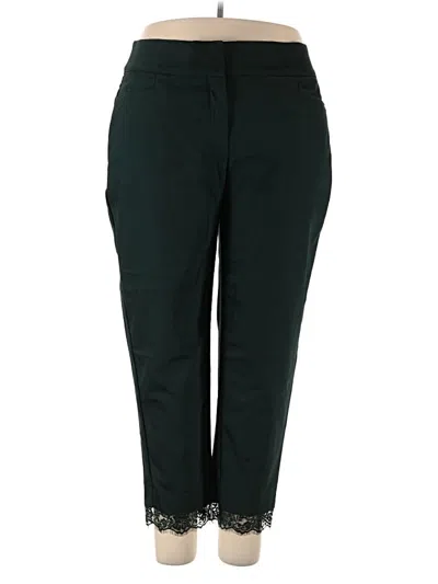 Pre-owned Lane Bryant Casual Pants In Green