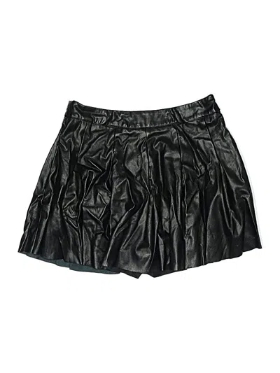 Pre-owned Better Be Faux Leather Skirt In Black