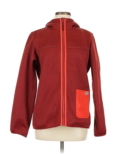 Pre-owned Helly Hansen Fleece Jacket In Red