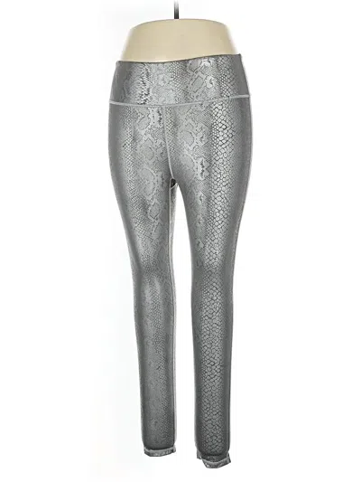 Pre-owned Mono B Active Pants In Silver