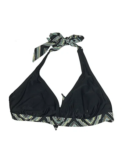 Pre-owned Athleta Swimsuit Top Black Print Pattern Swimwear