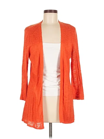 Pre-owned Chico's Cardigan Sweater In Orange