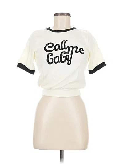 Pre-owned T'achi Short Sleeve T-shirt In White