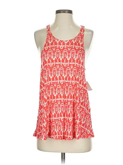 Pre-owned Billabong Tank Top Red Halter Neckline Tops