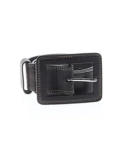 Pre-owned Banana Republic Factory Store Leather Belt In Black