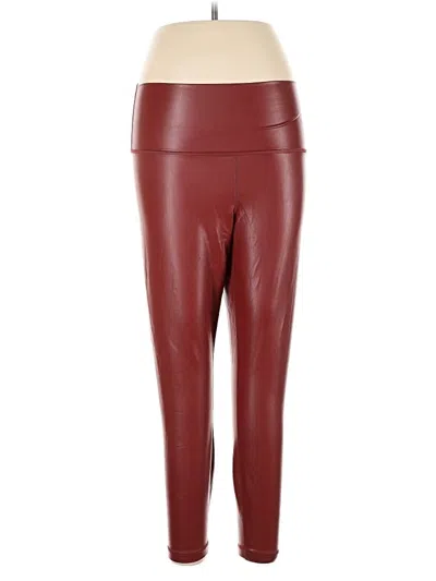 Pre-owned 90 Degree By Reflex Active Pants In Burgundy