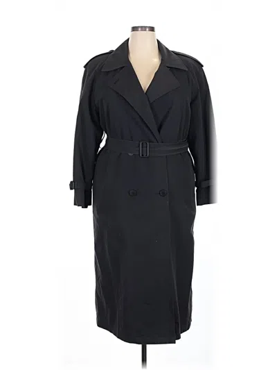 Pre-owned London Fog Trenchcoat In Black