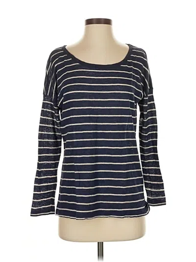 Pre-owned Joie 3/4 Sleeve T-shirt In Blue