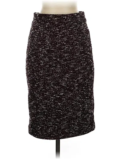 Pre-owned Ann Taylor Formal Skirt In Burgundy