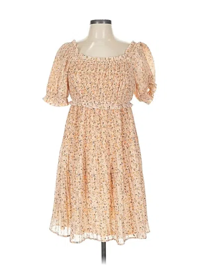 Pre-owned Assorted Brands Casual Dress In Brown