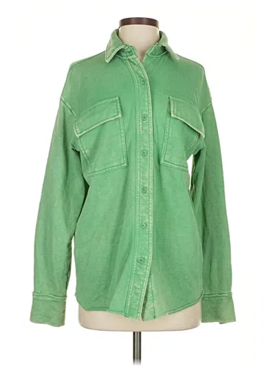 Pre-owned Forever 21 Jacket In Green