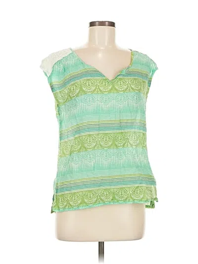 Pre-owned Prana Sleeveless Blouse In Green