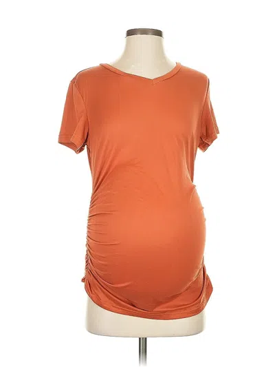 Pre-owned Ekouaer Short Sleeve T-shirt In Orange