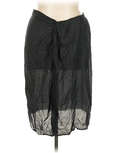 Pre-owned Lands' End Casual Skirt In Black