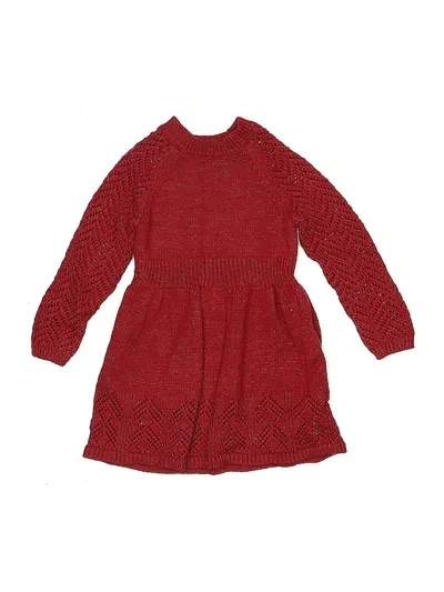 Pre-owned Cat & Jack Kids' Dress In Red