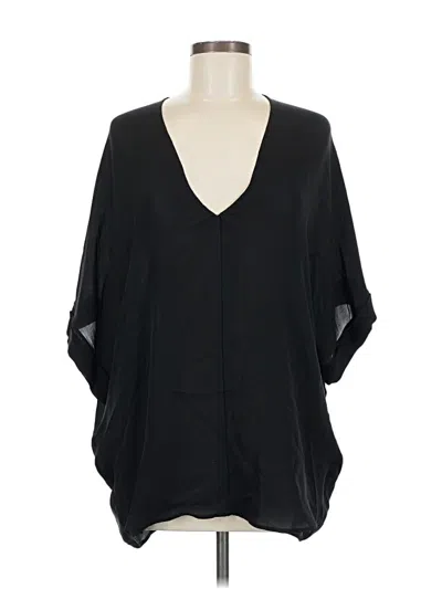 Pre-owned Vince 3/4 Sleeve Blouse In Black