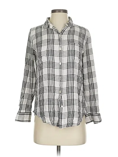 Pre-owned Banana Republic Factory Store Long Sleeve Button Down Shirt In Gray