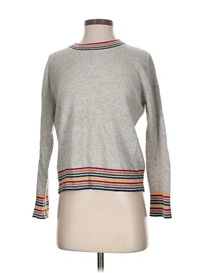 Pre-owned Madewell Cashmere Pullover Sweater In Gray
