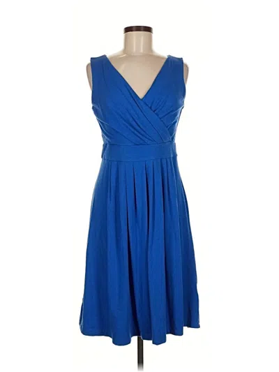Pre-owned Lands' End Cocktail Dress In Blue