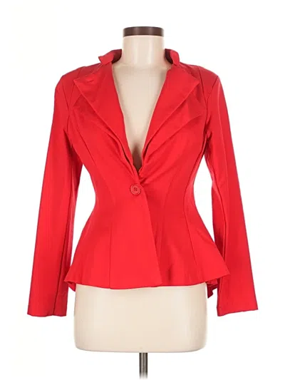 Pre-owned Hybrid & Company Blazer Jacket In Red