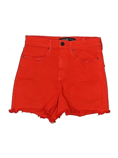 Pre-owned Ayr Denim Shorts In Red