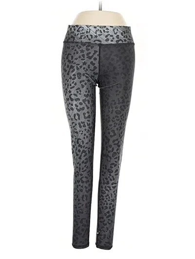Pre-owned Terez Yoga Pants In Gray