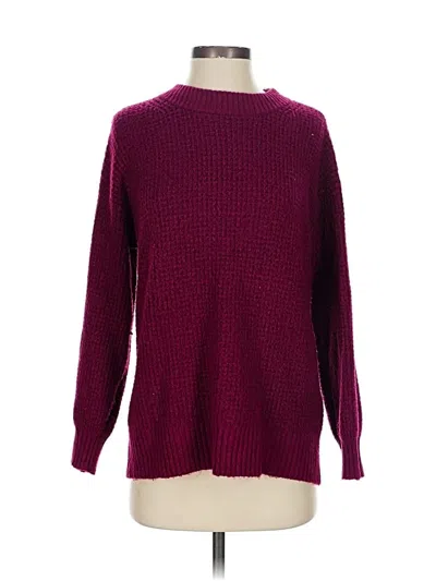 Pre-owned American Eagle Outfitters Pullover Sweater In Burgundy