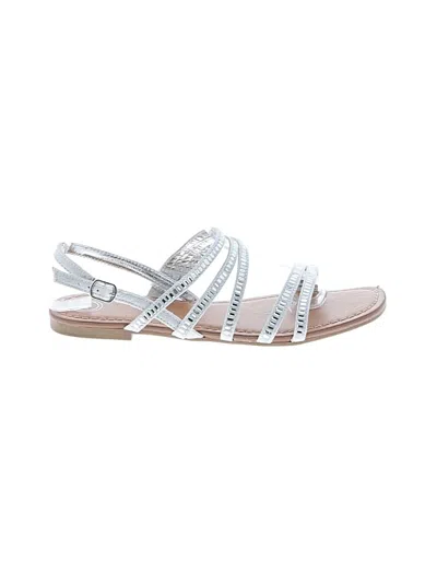 Pre-owned Wonder Nation Kids' Sandals In Silver