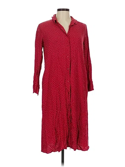 Pre-owned Uniqlo Casual Dress In Red