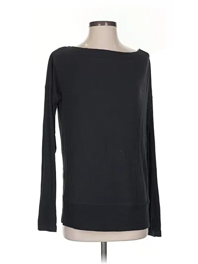 Pre-owned Athleta Long Sleeve T-shirt In Black